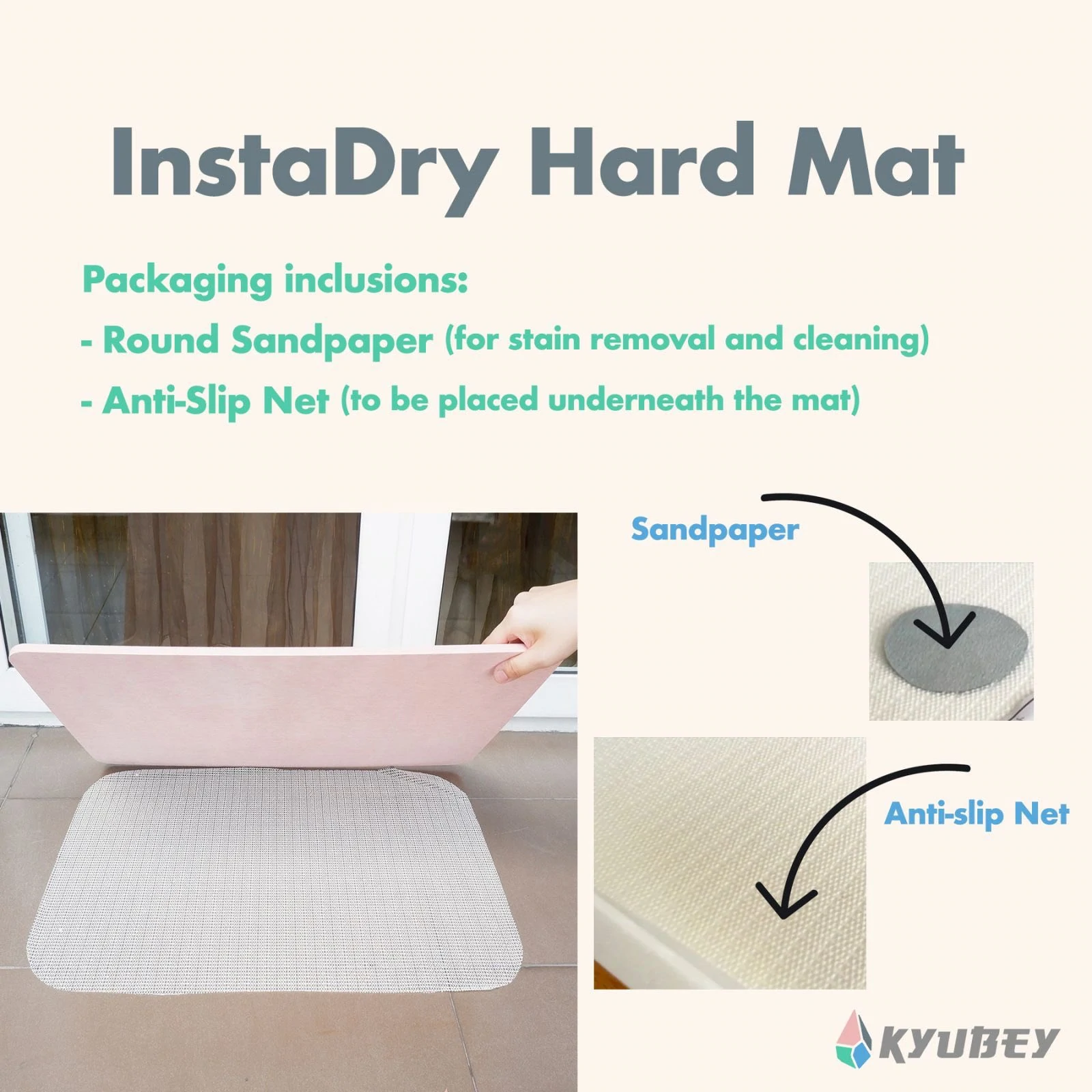 Kyubey Instadry Hard Mat | The Nest Attachment Parenting Hub