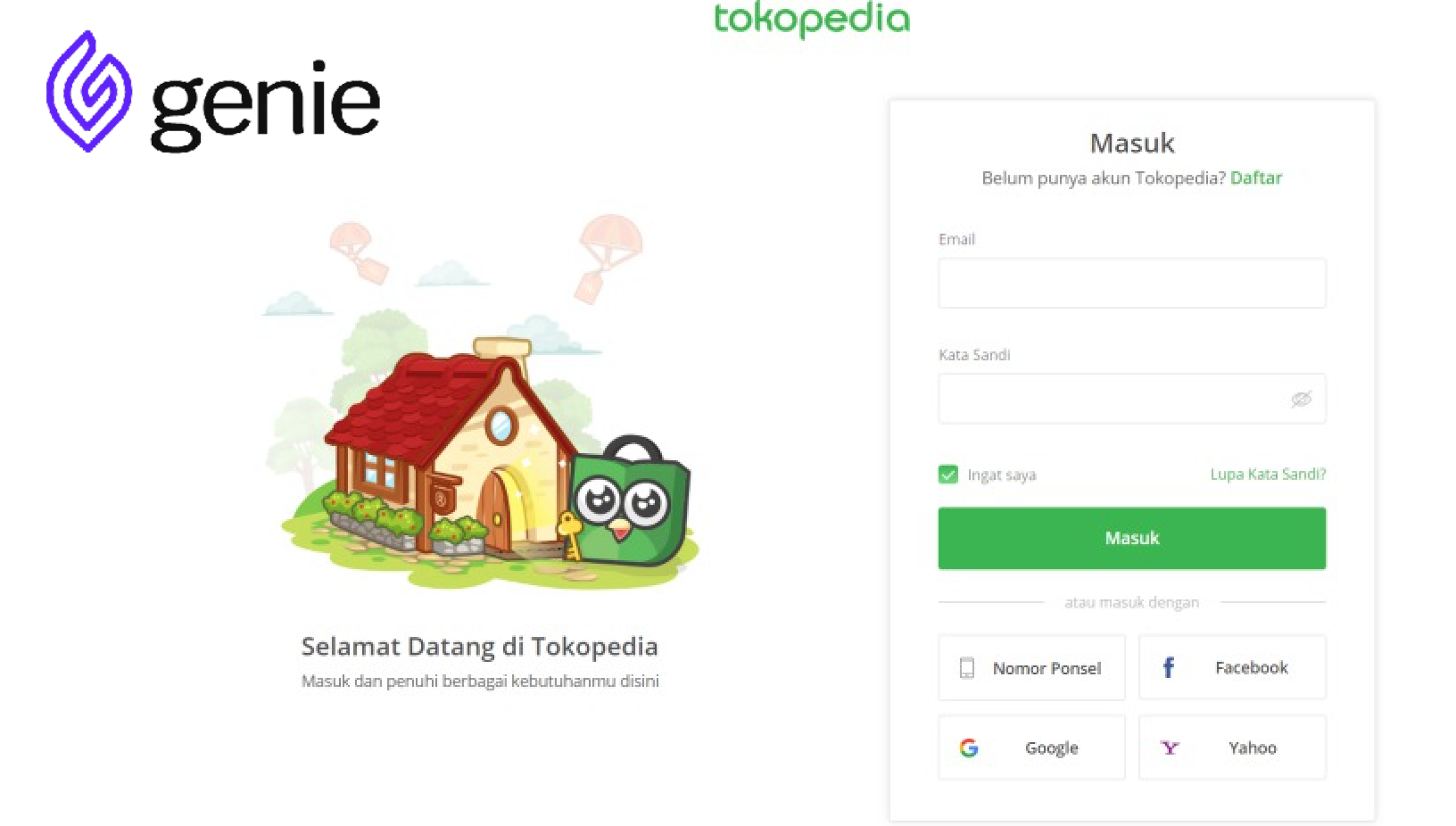 hapus akun Tokopedia