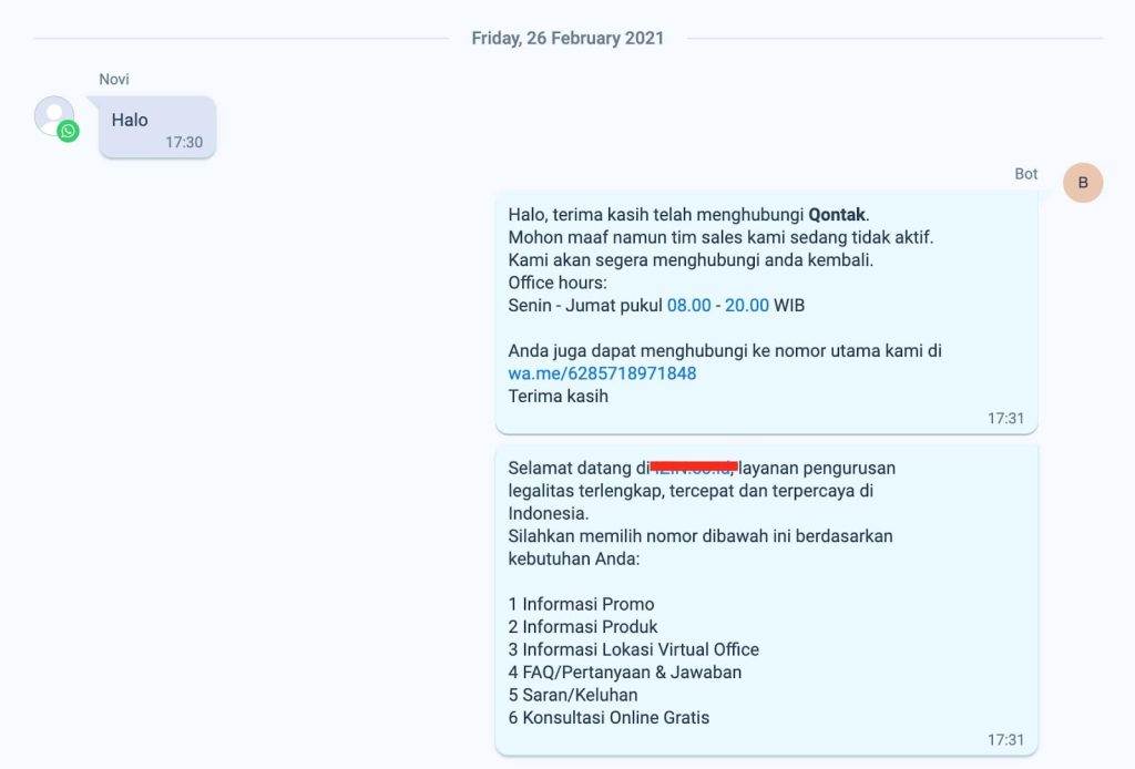 WhatsApp ChatBot
