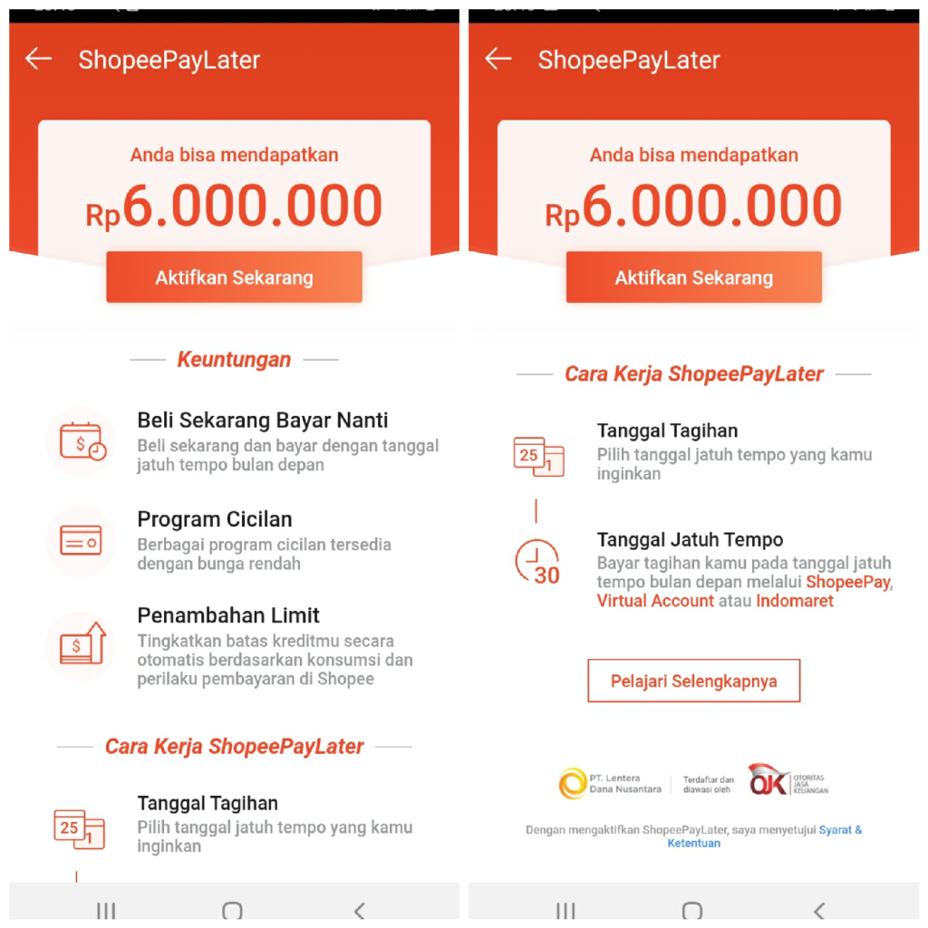 Paylater bunga shopee Cara Menggunakan Paylater bunga shopee Berapa Besaran